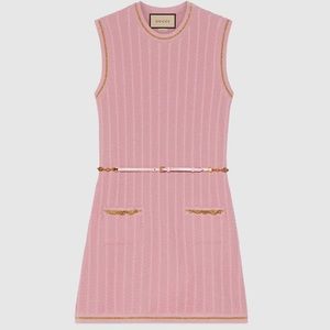 Gucci double g chain dress